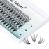 Cluster Eyelashes 0.07mm Thickness Individual Lashes 12-16mm C&D Curl 3 Row